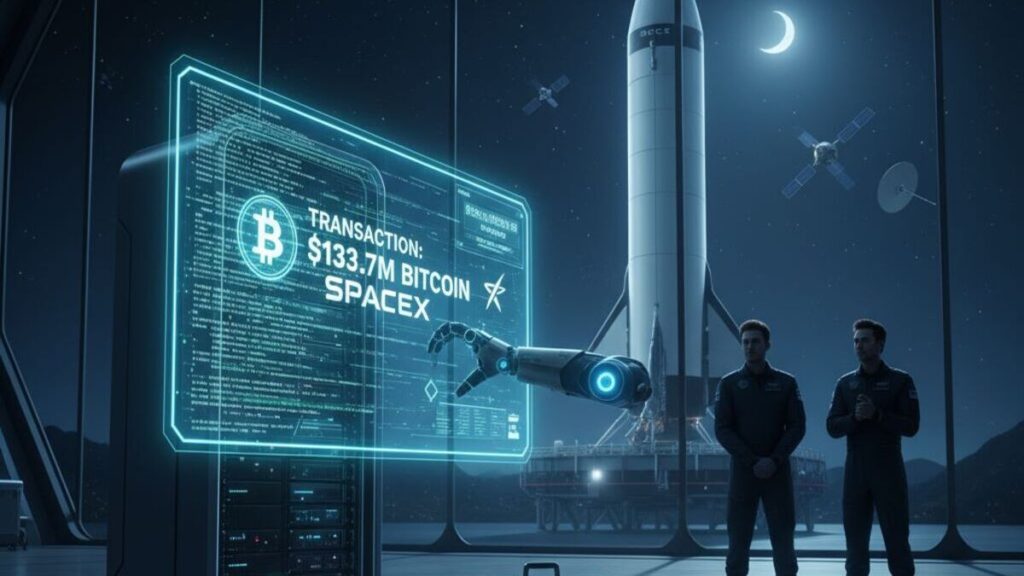 SpaceX transfiere $133.7 millones en bitcoin, su segundo gran movimiento de la semana, generando especulación sobre su estrategia de gestión de activos.